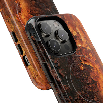 Orange Tough 2.0 Magsafe Phone Case for iPhone - Oxidized Iron Crust