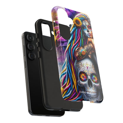 Solros Skull Glow Samsung S25 Skal - Tough