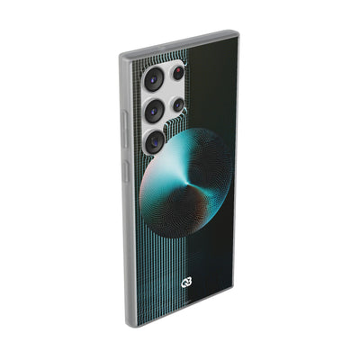 Blue Lite Phone Case for Samsung - Cyan Vector Sphere