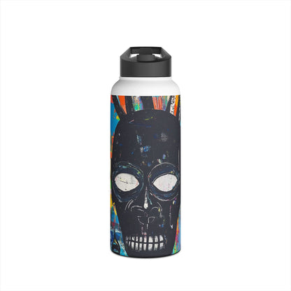 Neon Skull Burst - Stainless Steel Water Bottle