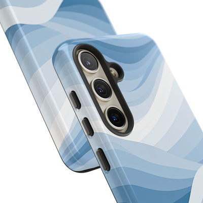 Blue Tough Phone Case for Samsung - Glacial Indigo Flow