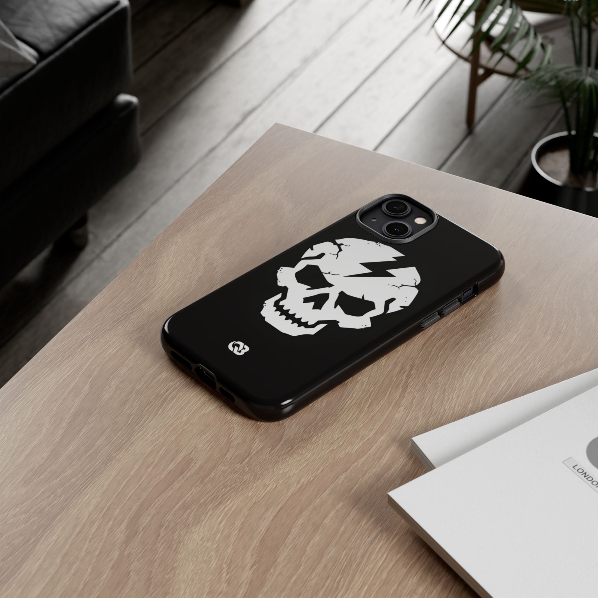 Shattered Bolt Skull · Tough Phone Case for iPhone