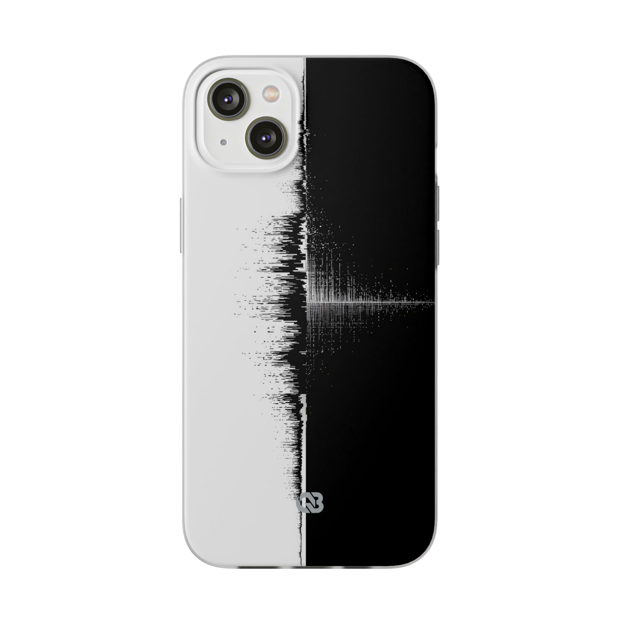 Black Lite Phone Case for iPhone - Static Signal Split