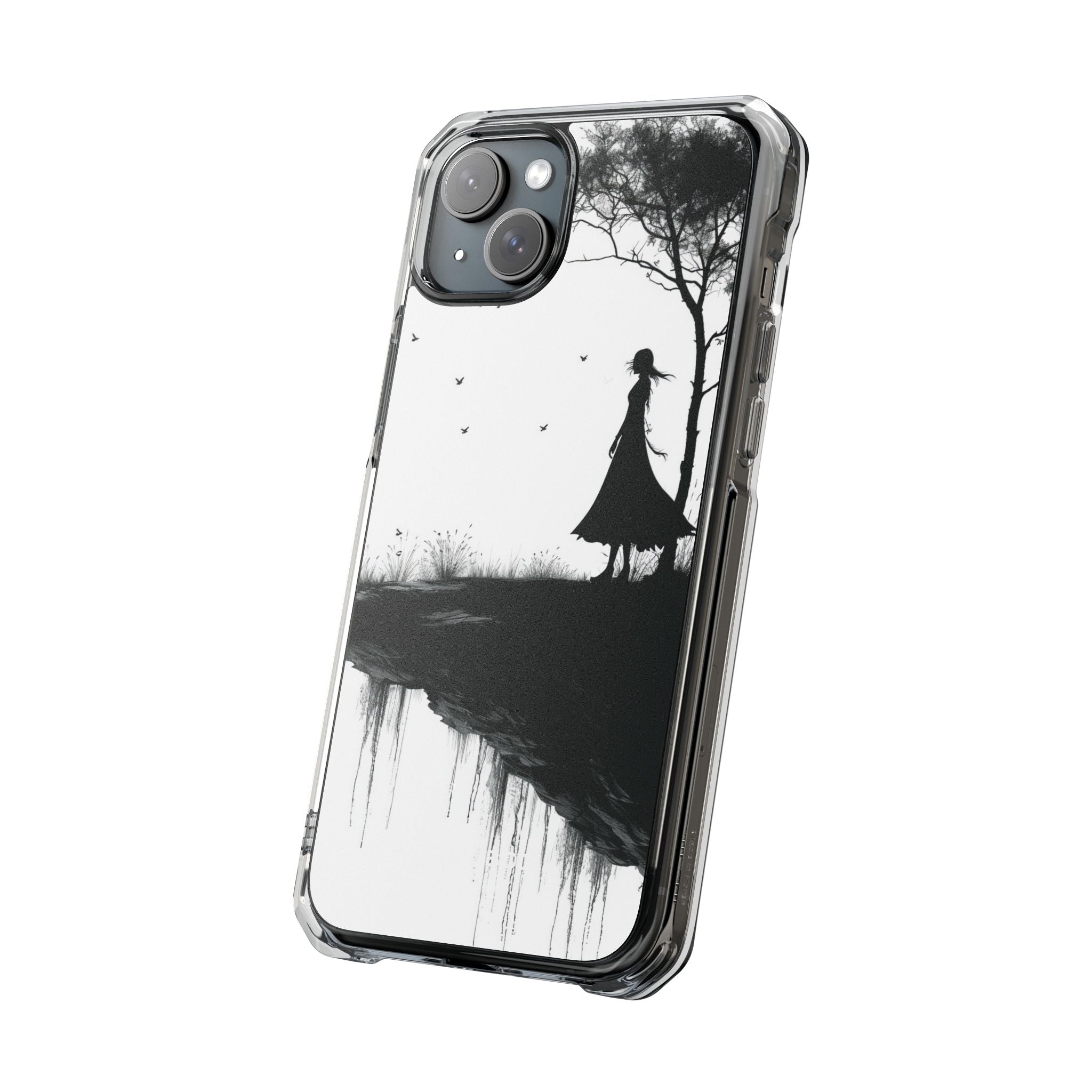 Cliffside Silhouette iPhone 15 Plus Case - Impact