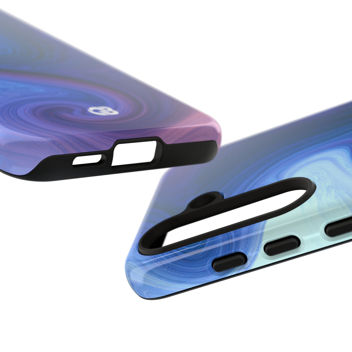 Azure Fluid Swirl · Tough Phone Case for Samsung · Blue