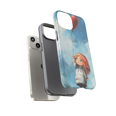 Crimson Heart Sky · Tough Phone Case for iPhone