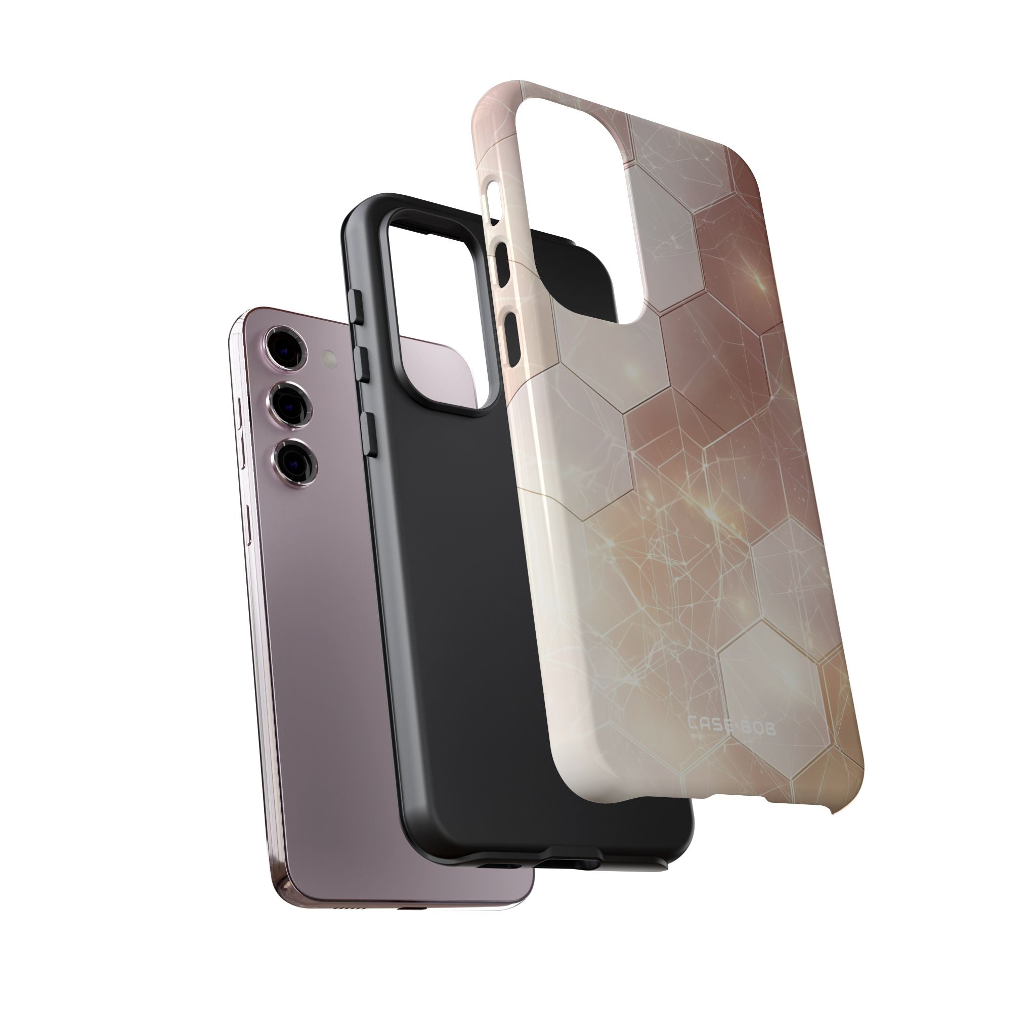 Honeycomb Glow Samsung S23 Plus Case - Tough