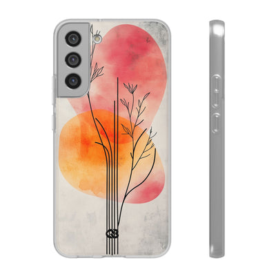 Crimson Bloom Lineage · Soft Phone Case for Samsung