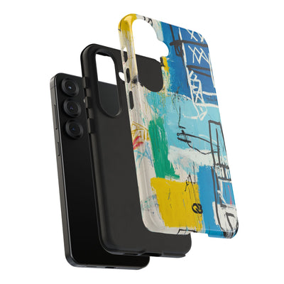 Azure Urban Scribble · Tough Phone Case for Samsung
