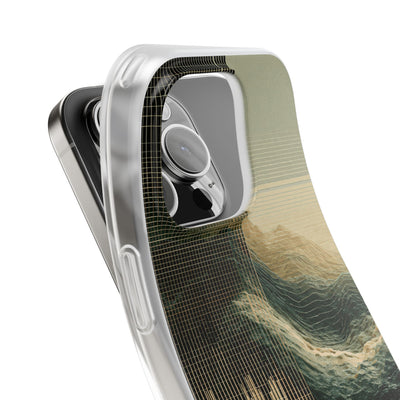 Beige Lite Phone Case for iPhone - Veridian Data Ridge