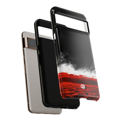 Crimson Horizon · Tough Phone Case for Pixel ·  Black