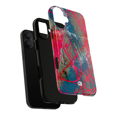Neon Static Drip · Tough 2.0 Magnetic Phone Case for iPhone · Pink