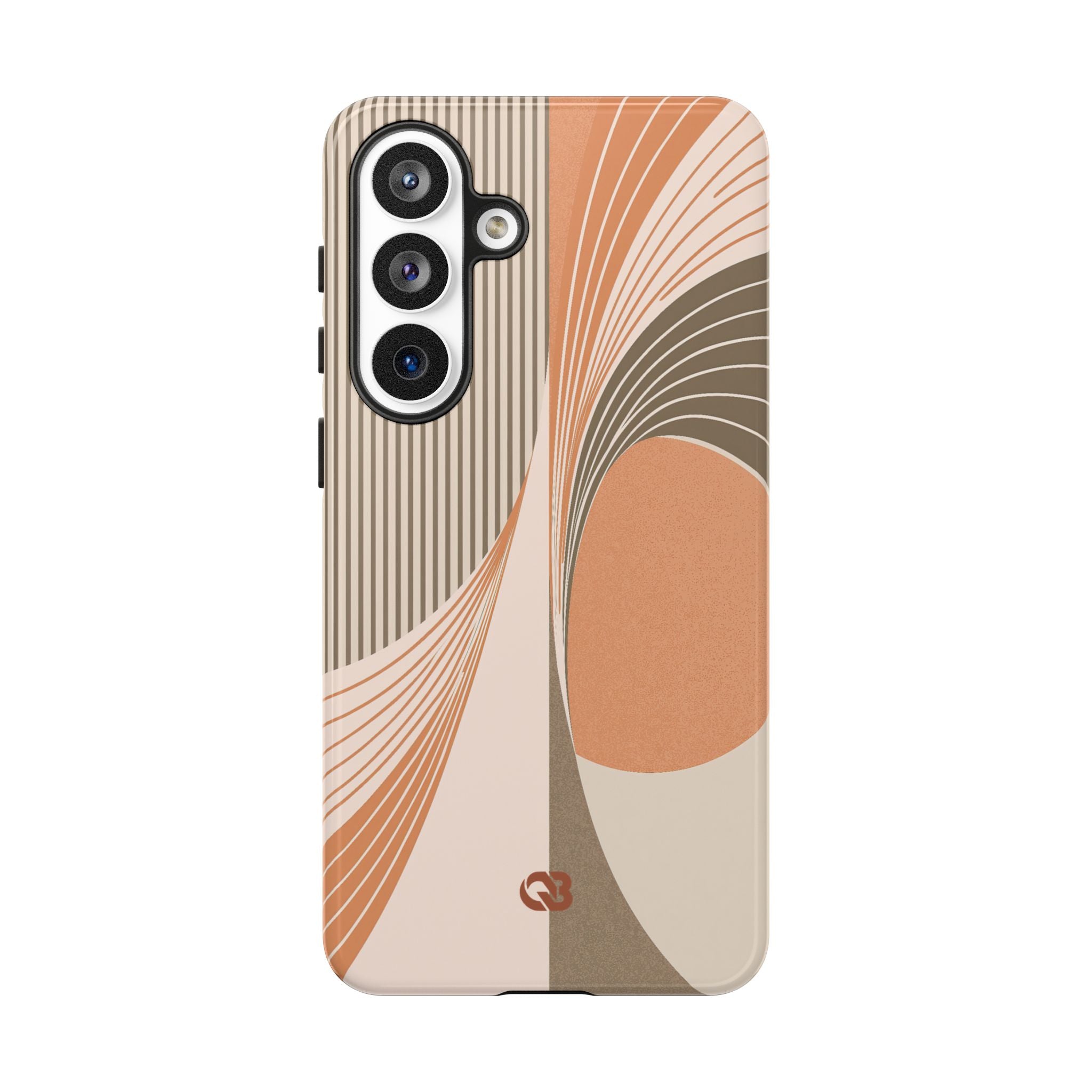 Orange Tough Phone Case for Samsung - Desert Arc Horizon