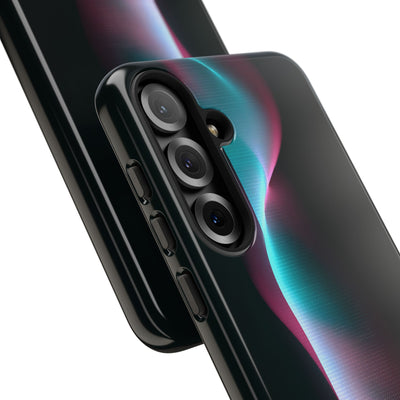 Neon Pixel Flow · Tough Phone Case for Samsung · Black