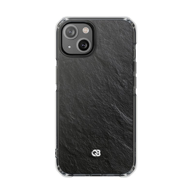 Black Impact MagSafe Phone Case for iPhone - Raw Obsidian Slate