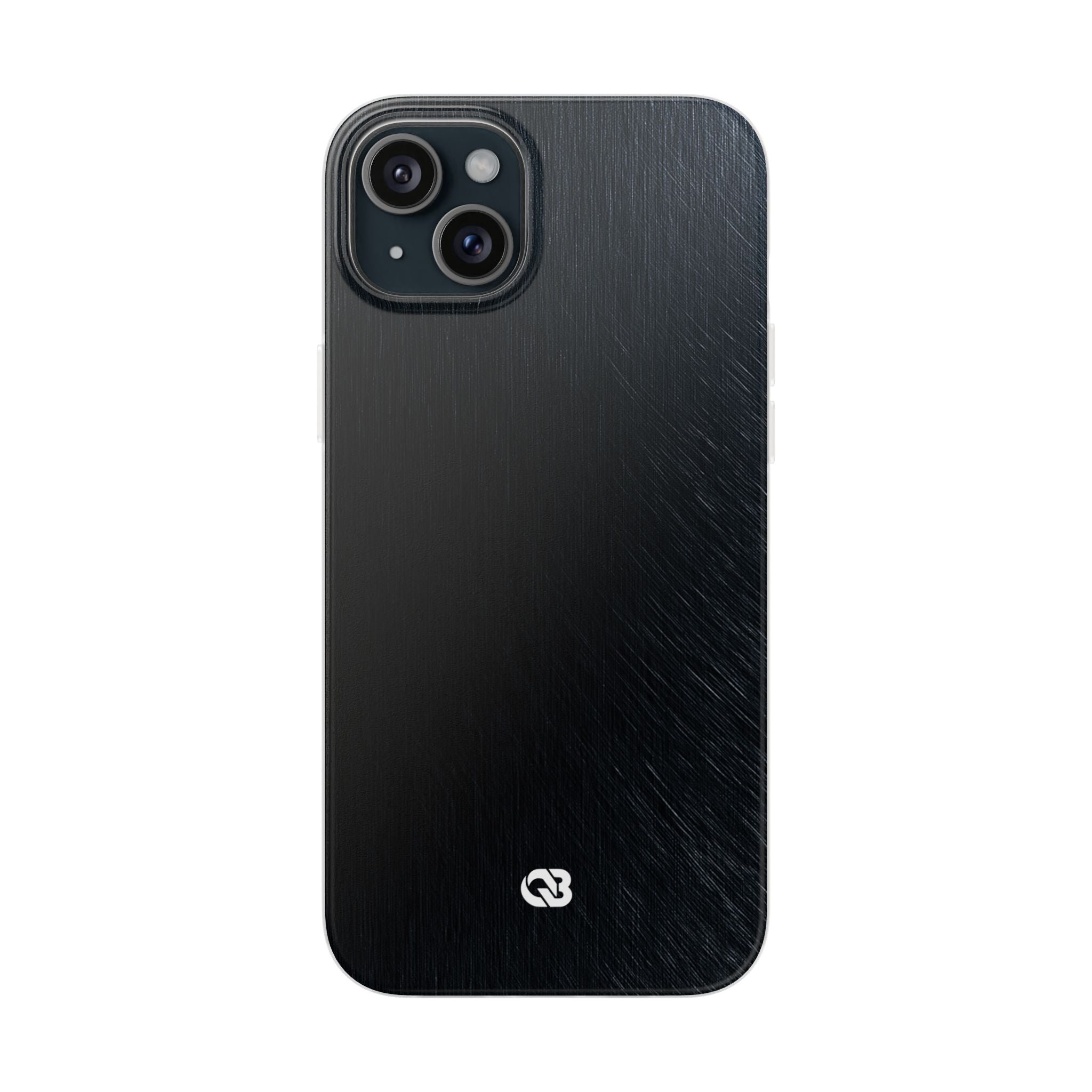 Black Lite Phone Case for iPhone - Midnight Brushed Grain