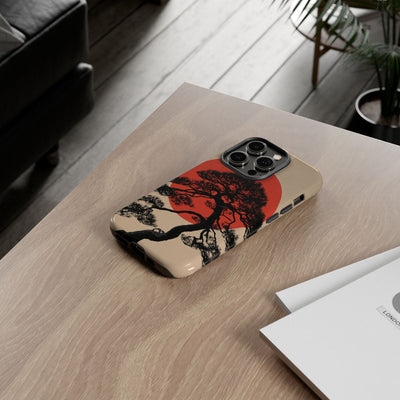 Crimson Pine Solitude · Tough Phone Case for iPhone · Beige
