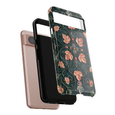 Florentine Rose Arabesque · Tough Phone Case for Pixel ·  Green