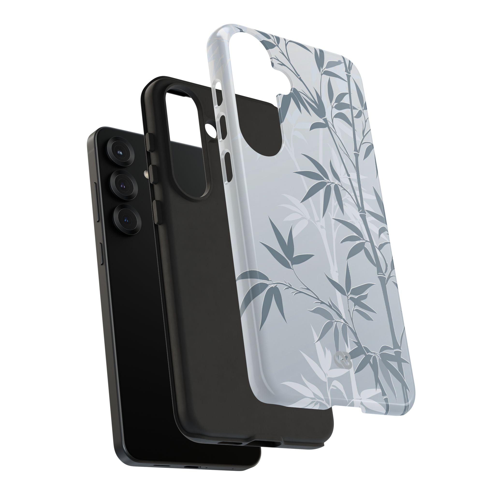 Blue Tough Phone Case for Samsung - Slate Bamboo Shadow