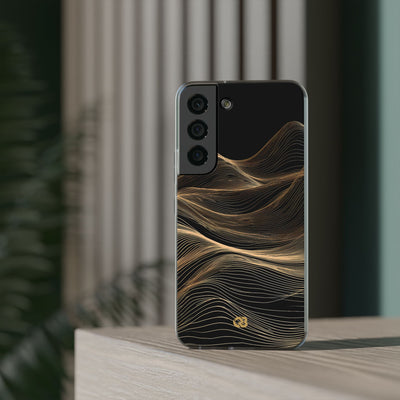 Black Lite Phone Case for Samsung - Copper Topo Ridge