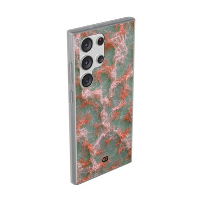 Coral Pixel Matrix · Lite Phone Case for Samsung · Green