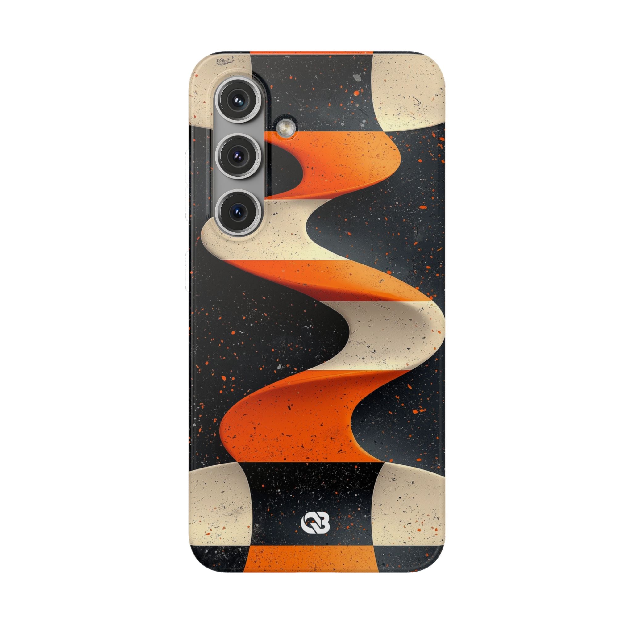 Orange Grit Twist · Soft Phone Case for Samsung