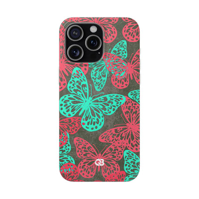 Electric Papillon · Lite Phone Case for iPhone ·  Pink