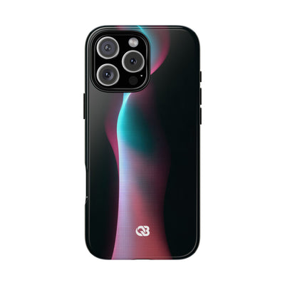 Neon Pixel Flow · Tough Phone Case for iPhone · Black