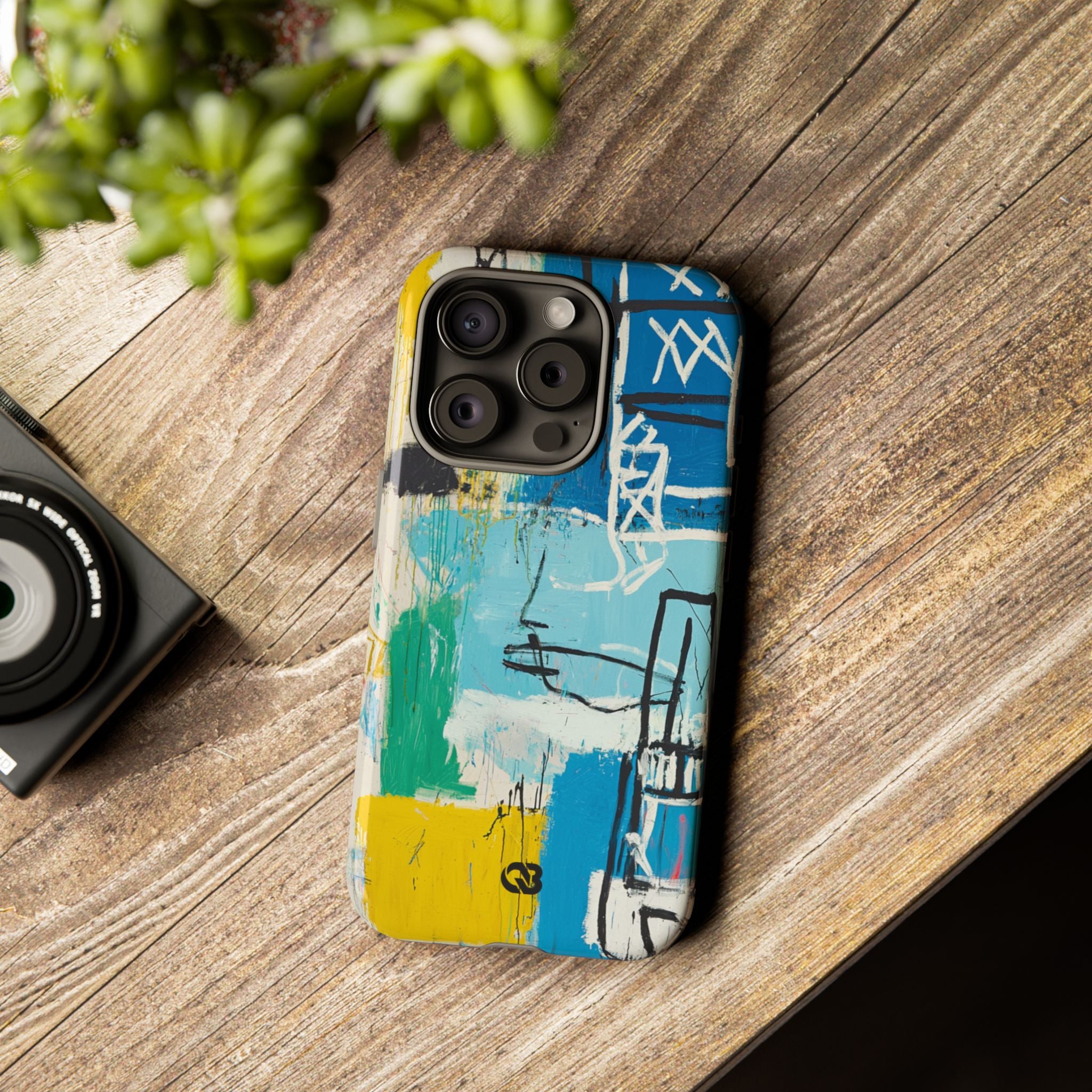 Azure Urban Scribble · Tough Phone Case for iPhone