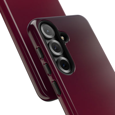 Red Tough Phone Case for Samsung - Deep Sangria Gradient