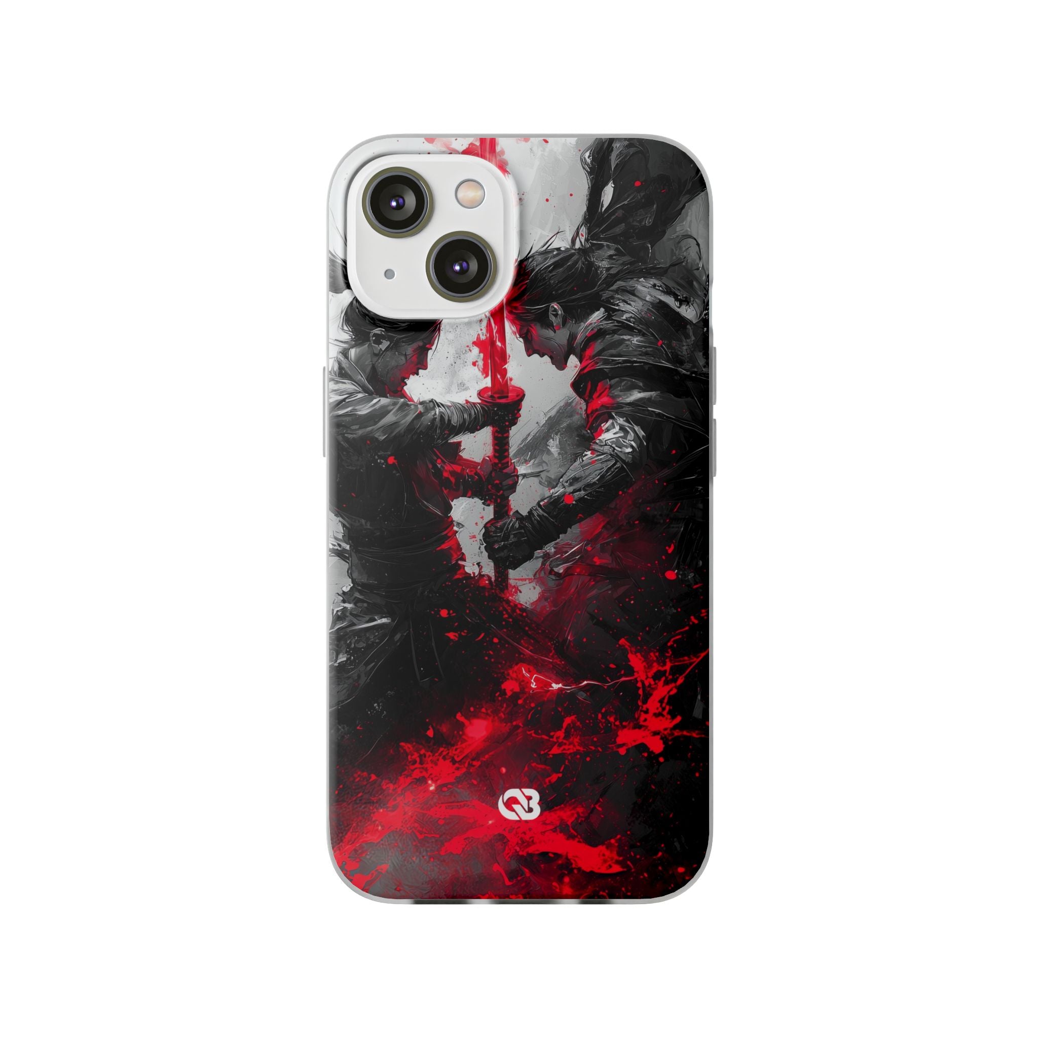 Shattered Crimson Duel · Soft Phone Case for iPhone