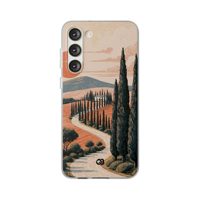 Tuscan Cypress Horizon · Lite Phone Case for Samsung · Orange