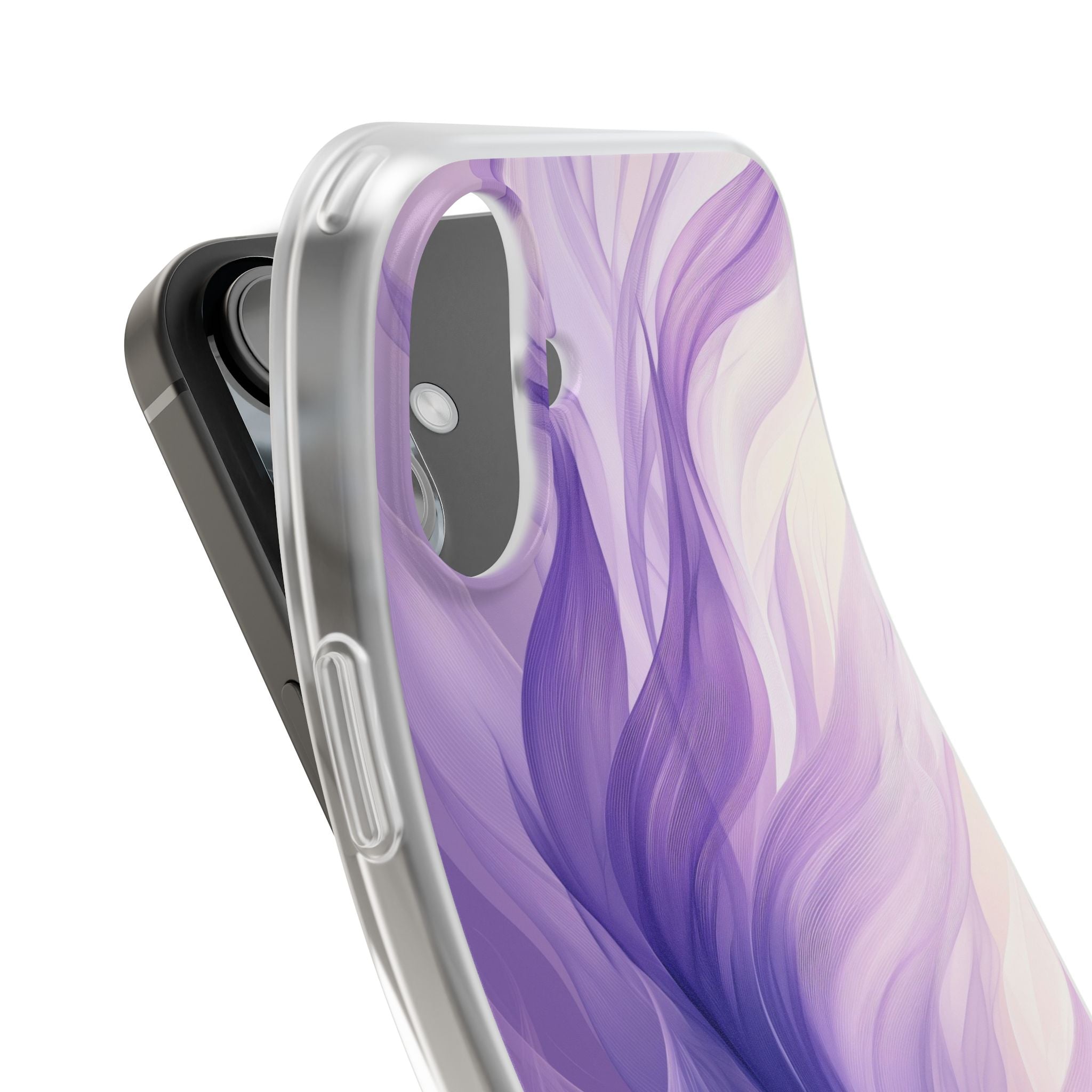 Amethyst Silk Waves · Soft Phone Case for iPhone