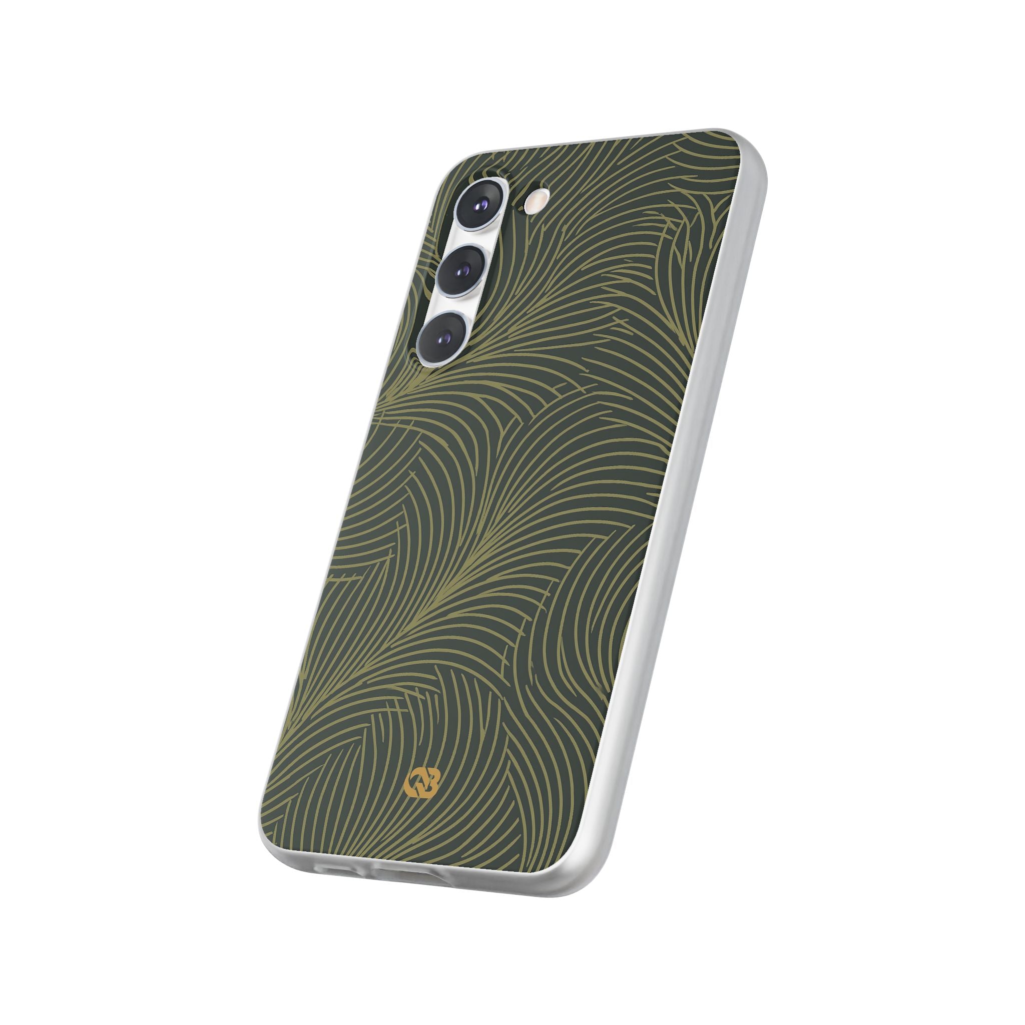 Green Lite Phone Case for Samsung - Dark Olive Plume
