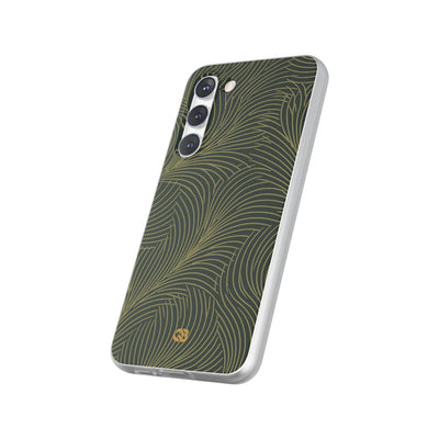 Green Lite Phone Case for Samsung - Dark Olive Plume