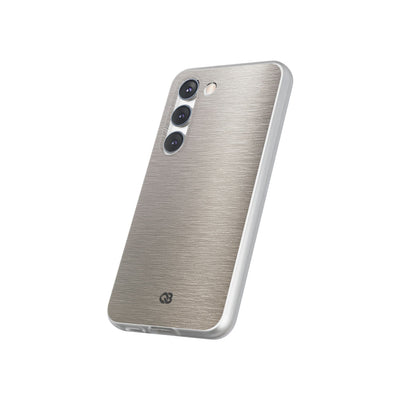 Grey Lite Phone Case for Samsung - Brushed Nickel Linen