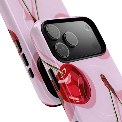 Glossy Cherry Burst iPhone 17 Pro Max Case - Tough+ - CASE•BOB