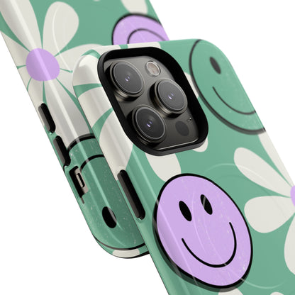 Smiley Daisy Glow iPhone 14 Pro Max Case - Tough+