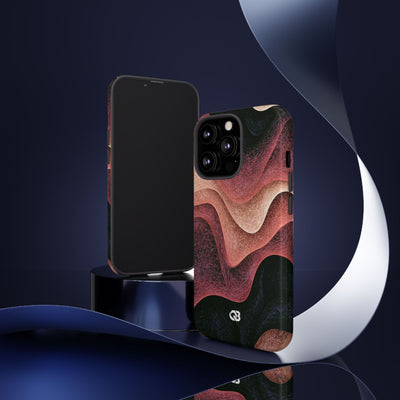 Rose Contour Waves · Tough Phone Case for iPhone · Pink