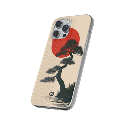 Beige Lite Phone Case for iPhone - Kyoto Crimson Pine