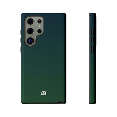 Green Tough Phone Case for Samsung - Midnight Pine Horizon