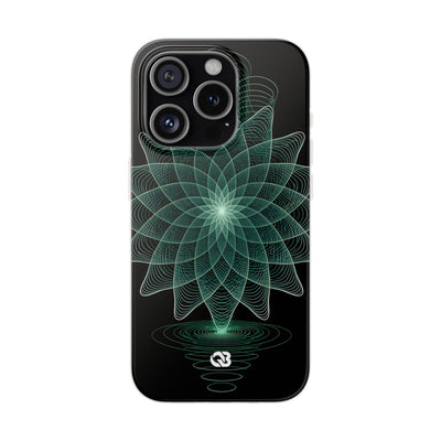 Verdant Harmonic Bloom · Lite Phone Case for iPhone ·  Black