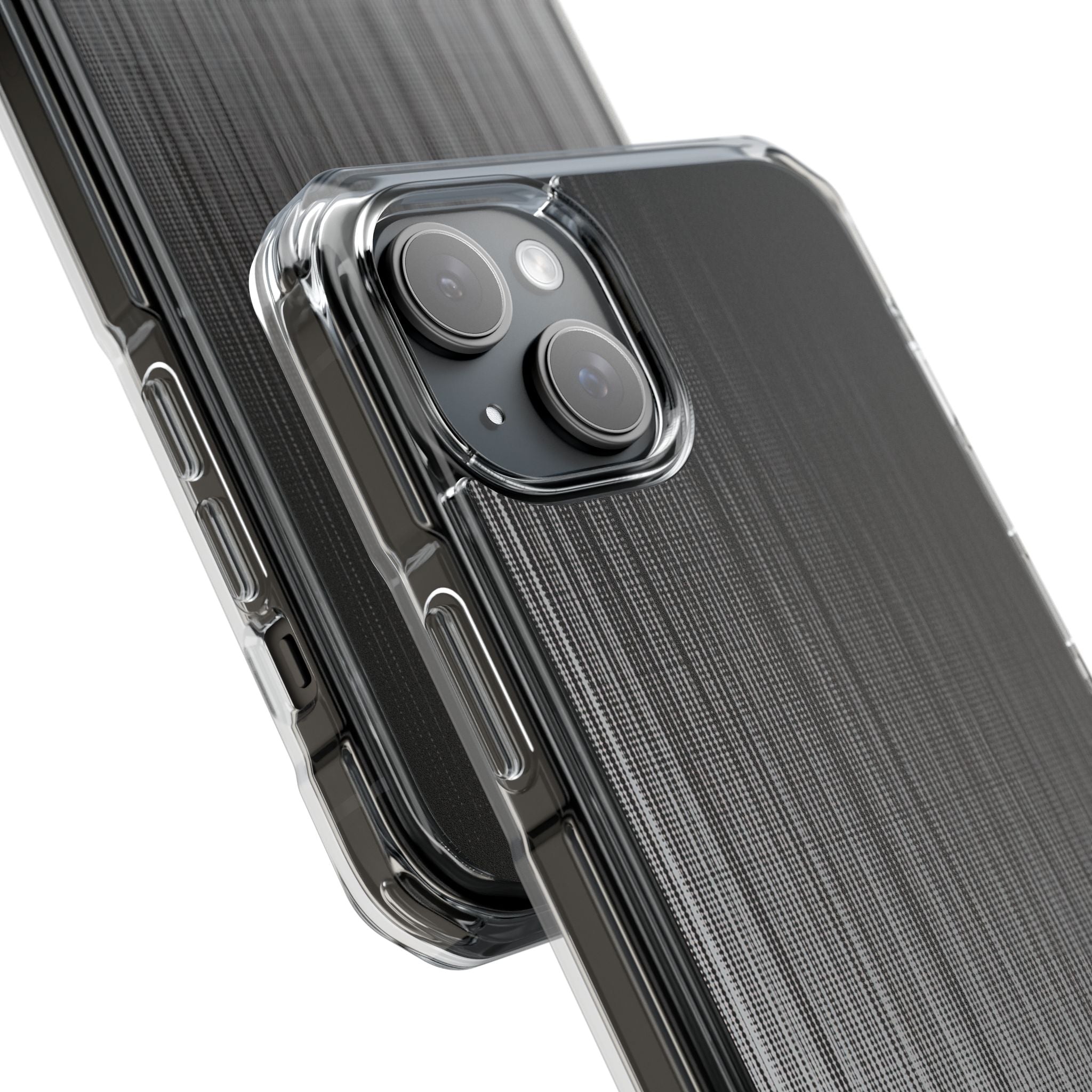 Grey Impact MagSafe Phone Case for iPhone - Static Vertical Dither