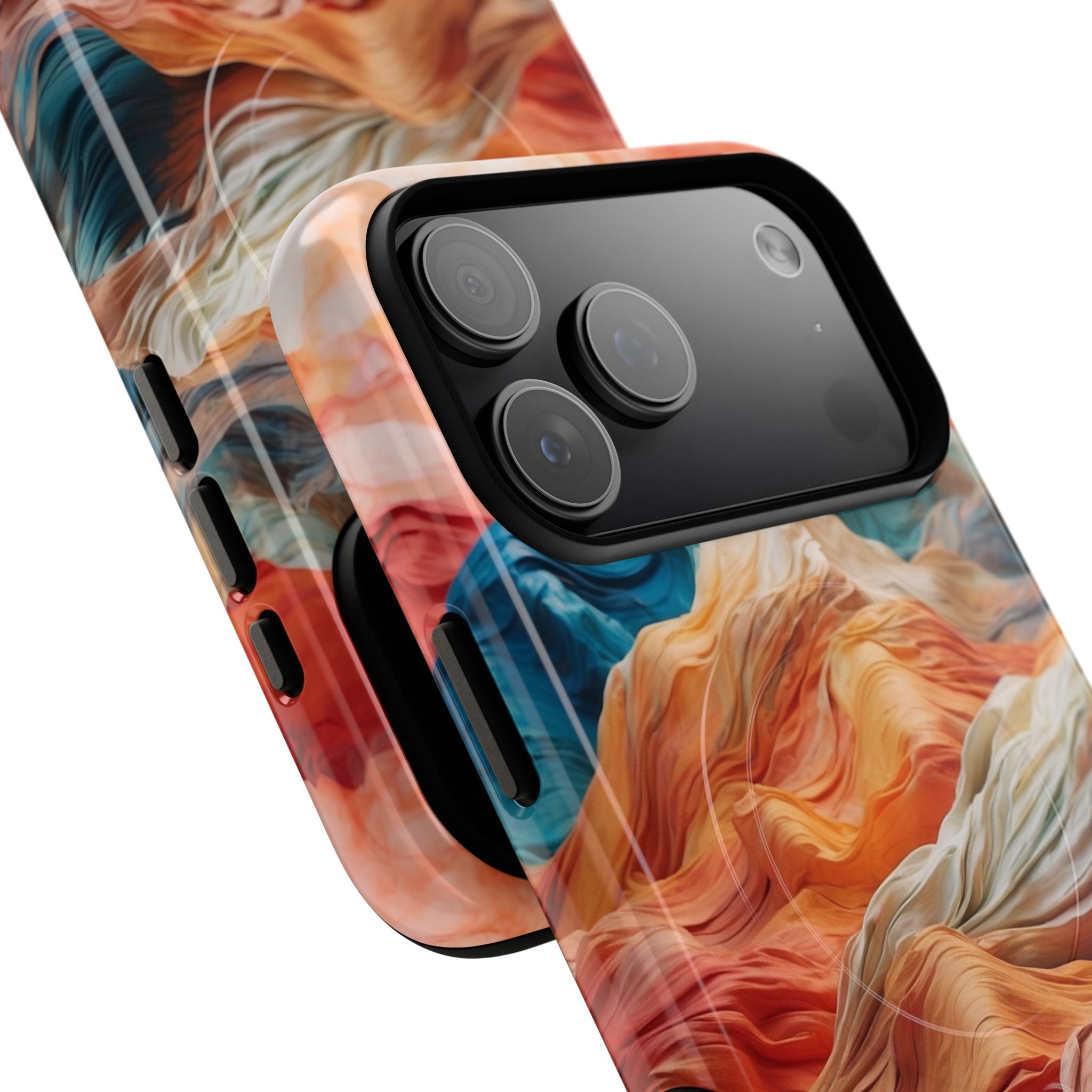 Fabric Peaks Cream iPhone 17 Pro Max Case - Tough+ - CASE•BOB