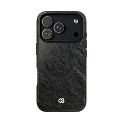 Black Tough 2.0 Magsafe Phone Case for iPhone - Raw Obsidian Slate