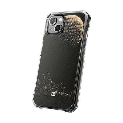 Lunar Metropolis Nocturne · Clear Impact Magnetic Phone Case for iPhone ·  Black