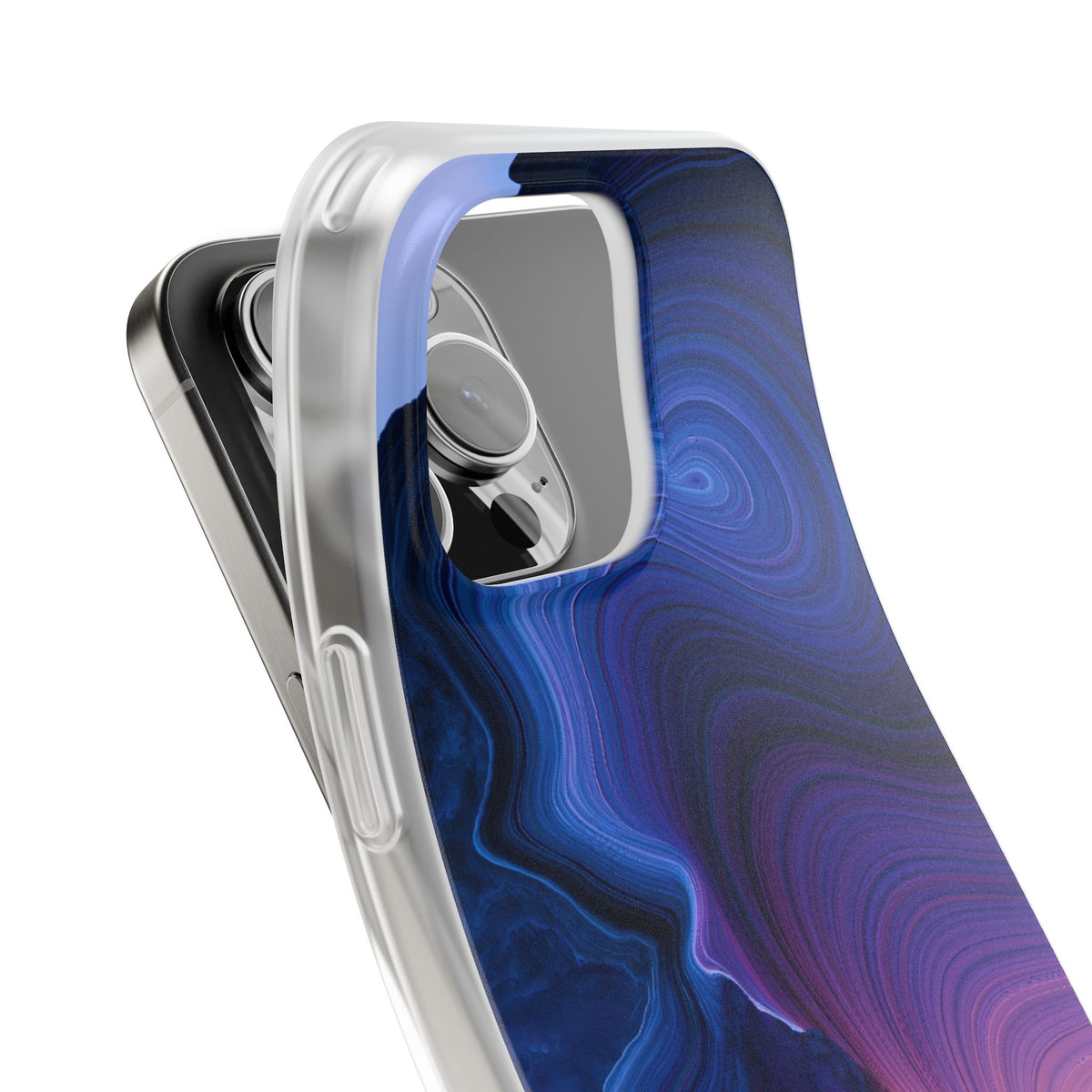 Radiant Strata · Lite Phone Case for iPhone ·  Blue