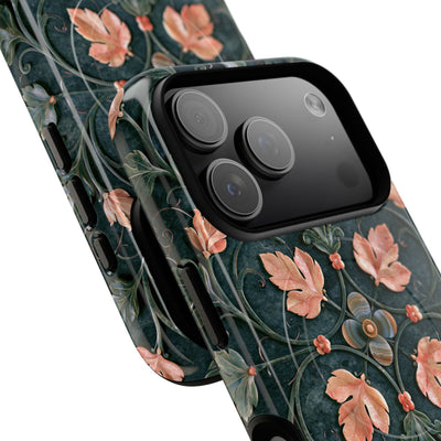 Florentine Rose Arabesque · Tough 2.0 Magnetic Phone Case for iPhone · Green