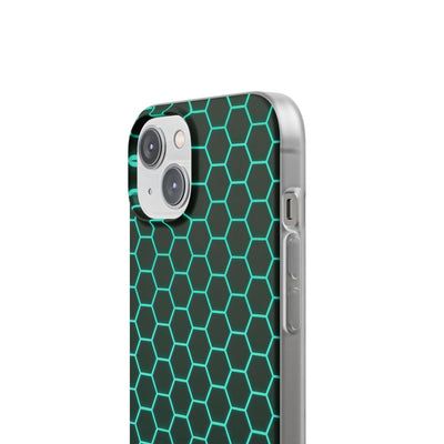 Neon Hex Spectrum · Lite Phone Case for iPhone ·  Teal