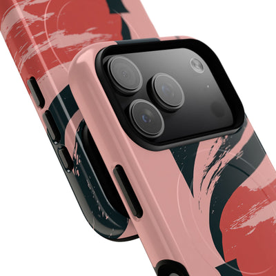 Pink Tough 2.0 Magsafe Phone Case for iPhone - Cinder Rose Plume